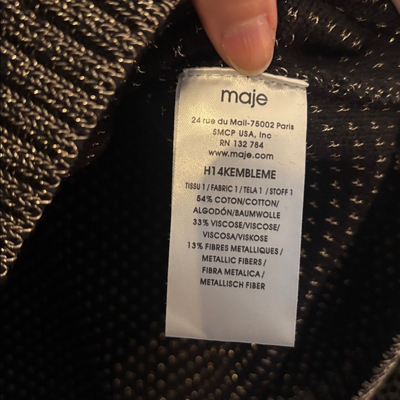 Maje Gold Chain Sweater - Picture 5 of 7
